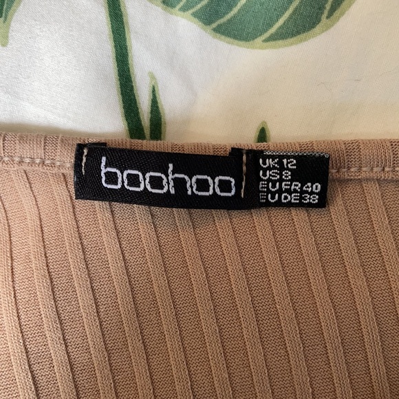 Tan One Shoulder Bodysuit - Picture 8 of 8